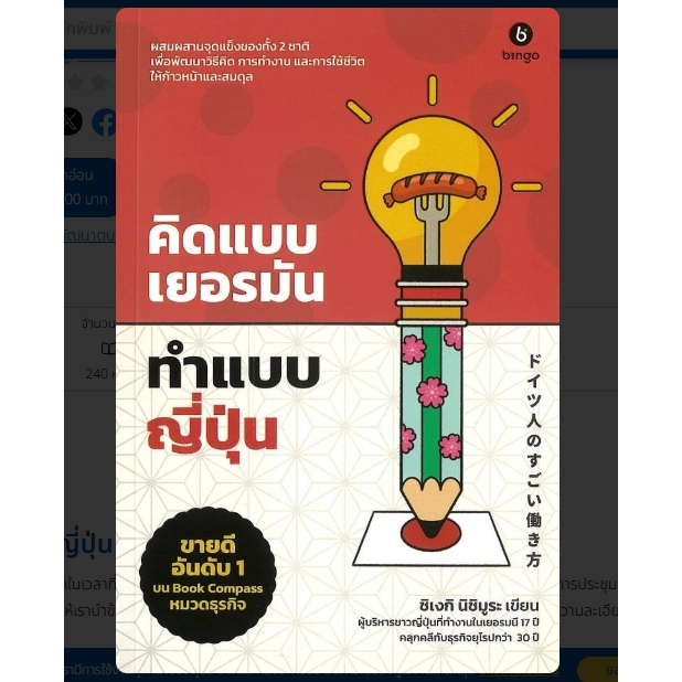 (SE-ED สยามปทุมวัน) หนังสือ คิดแบบเยอรมัน ทำแบบญี่ปุ่น