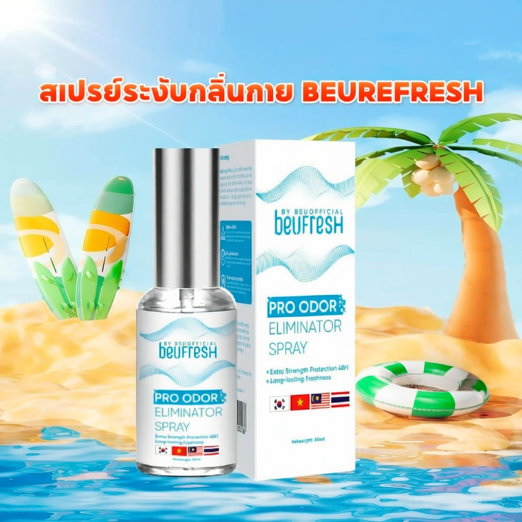 สเปรย์ระงับกลิ่นกาย BEUFRESH 30ml สเปรย์ป้องกันกลิ่นใต้วงแขนและตัว ลดเหงื่อ