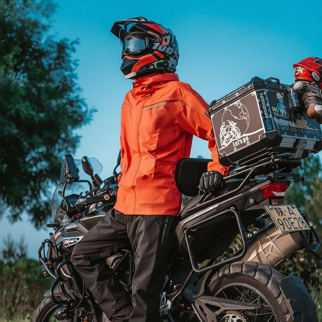 เสื้อและกางเกงกันฝน MOTOWOLF MDL 0403B