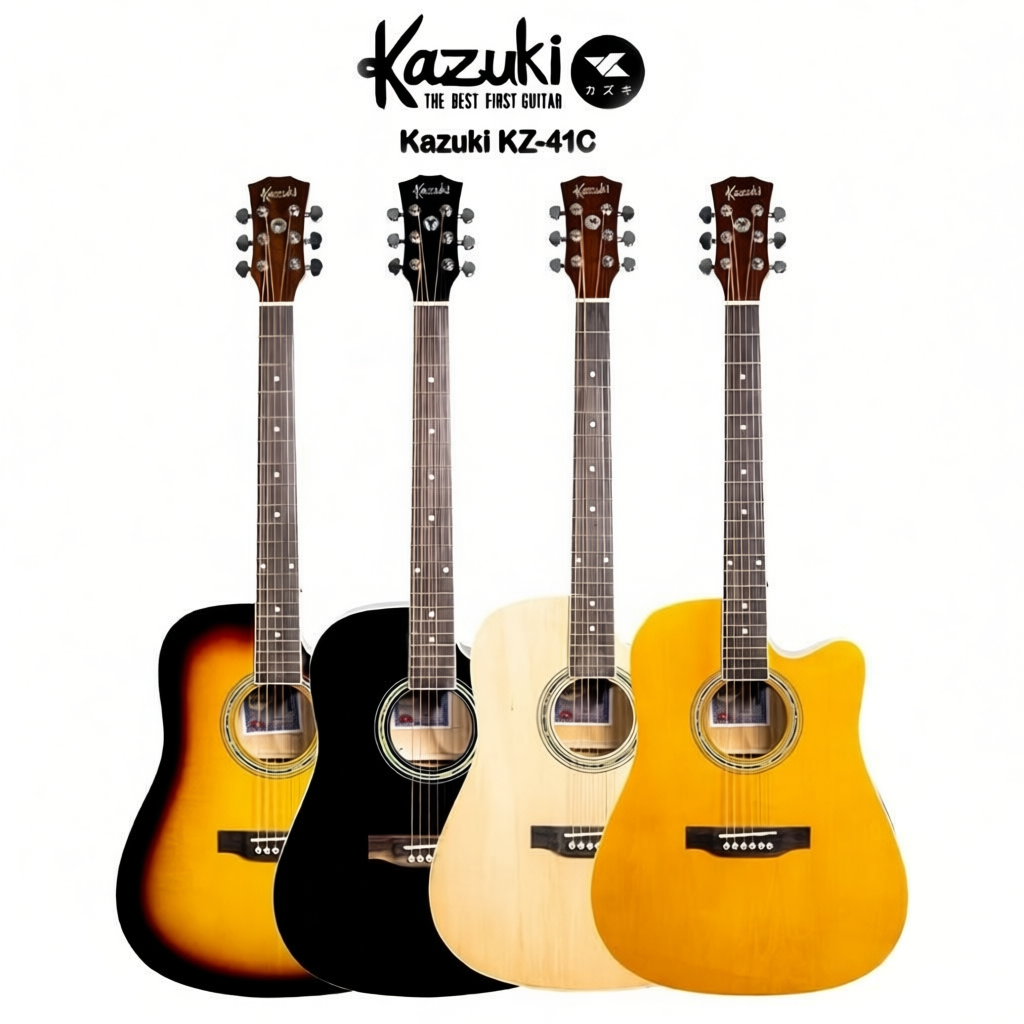 Kazuki kz41c และ MartinLeeMd410c กีต้าร์โปร่ง 41นิ้ว เสียงดี แถมฟรีอุปกรณ์