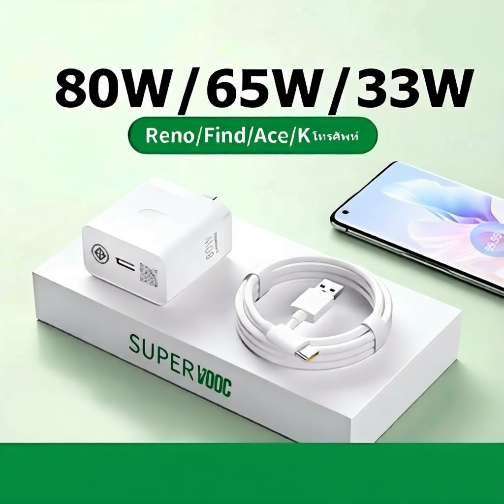 ชุดชาร์จเร็ว SUPER VOOC สำหรับ OPPO
