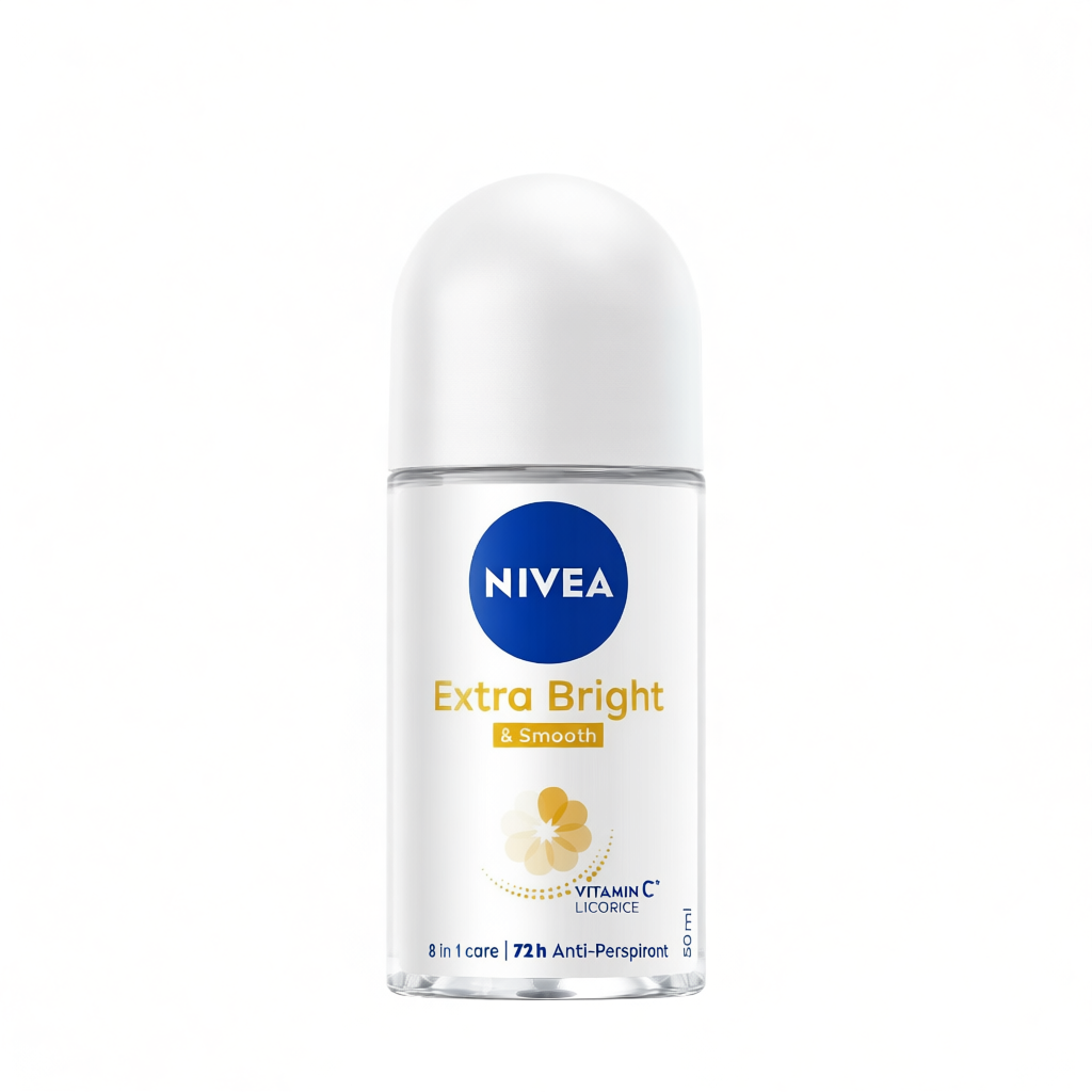 NIVEA - EXTRA BRIGHT&SMOOTH ROLL ON (50ml)