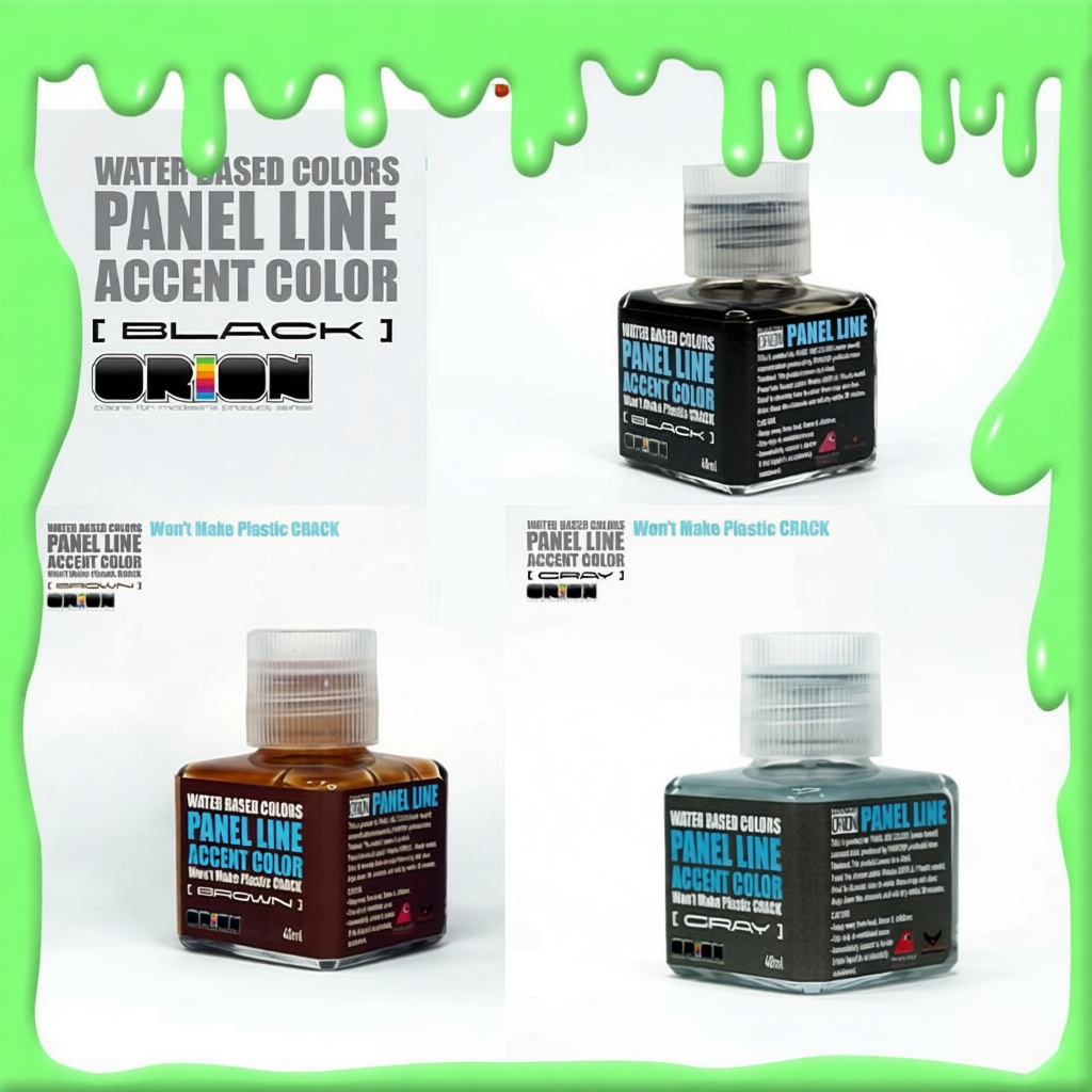 Orion Water Based Colors Panel Line สูตรน้ำ ไม่กัดพลาสติก