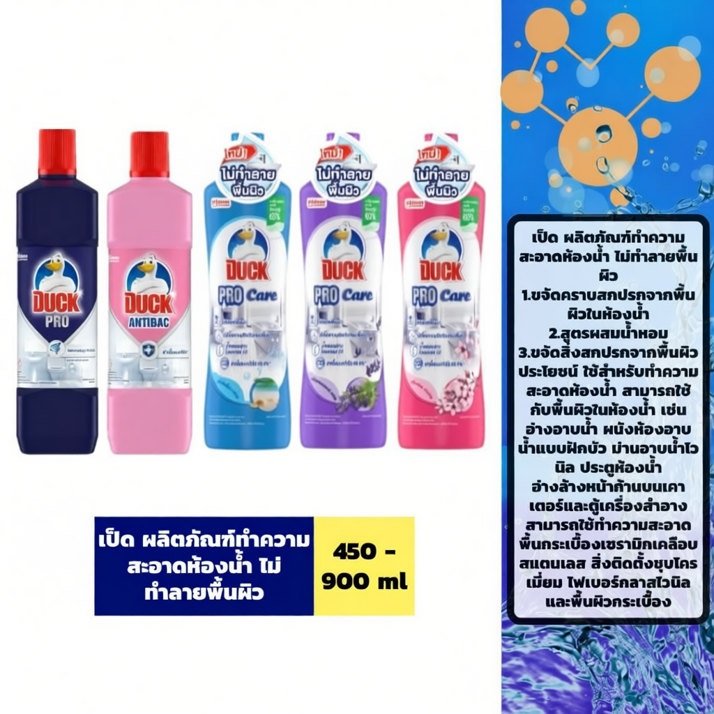 Duck Pro Bathroom Cleaner 450-900ml