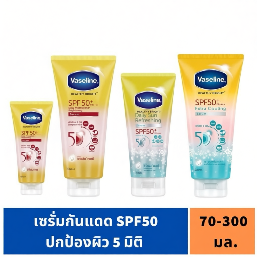 เซรั่ม Vaseline Healthy White Sun+Pollution SPF 50+ PA++++