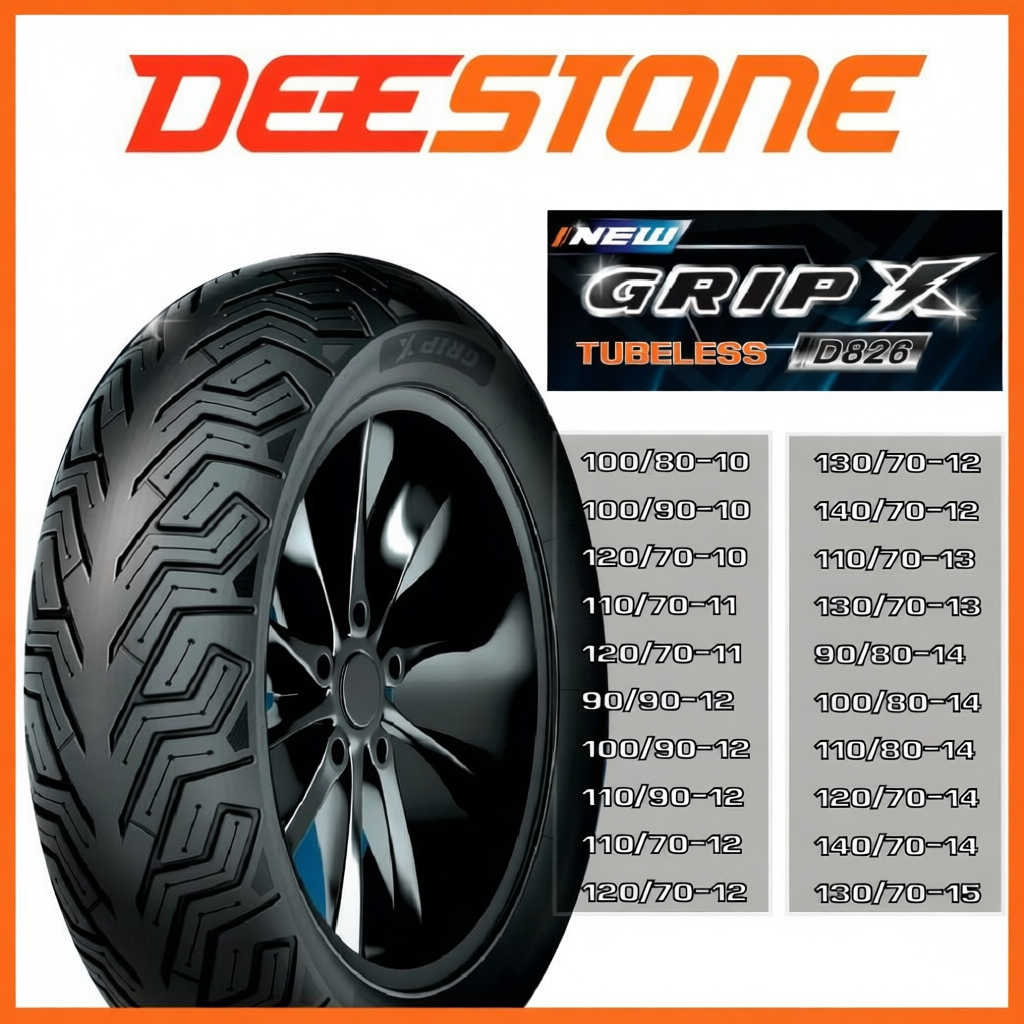 ยางนอก Deestone ลาย D826 Grip X หลากหลายขนาด