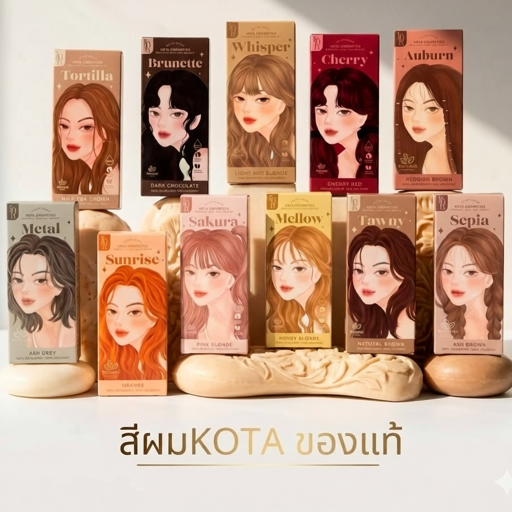 ยาย้อมผม Kota กลิ่นหอม ไม่แสบหนังศรีษะ