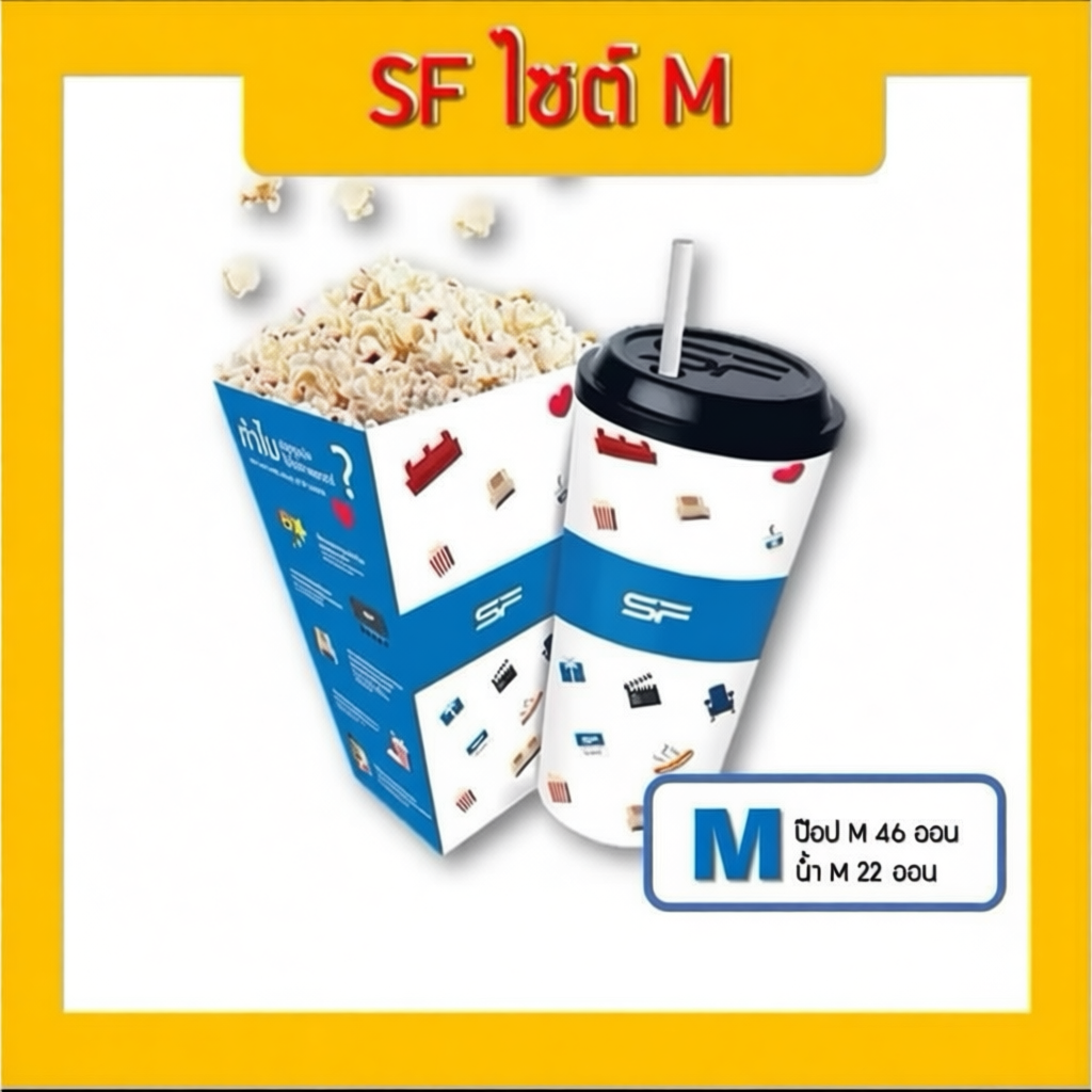 ชุด M Popcorn ป๊อปคอร์น น้ำ เอสเอฟ SF