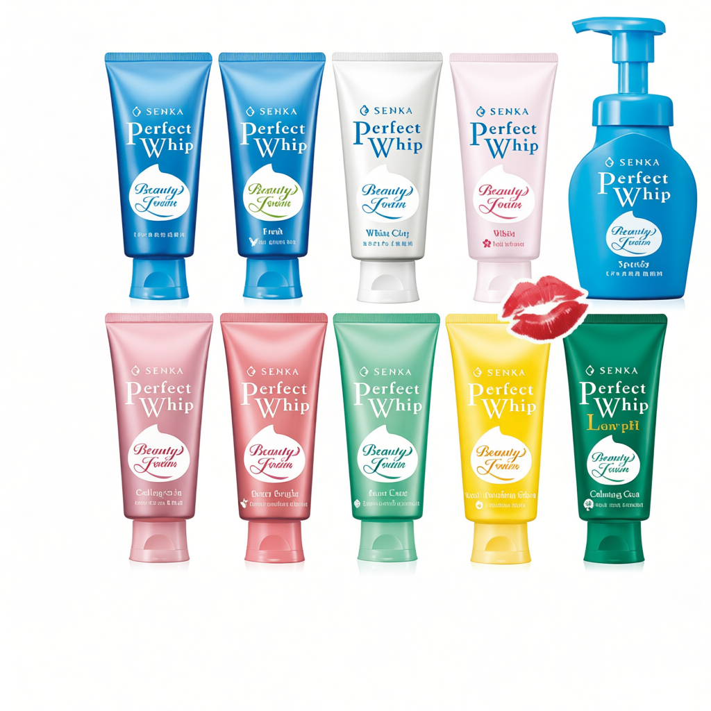 Shiseido Senka Perfect Whip Foam / Fresh / White Clay / Whip White / Collagen / Berry / Acne / Vit C