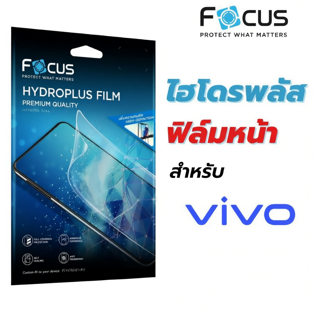 ฟิล์มไฮโดรเจล Focus Hydroplus สำหรับ Vivo