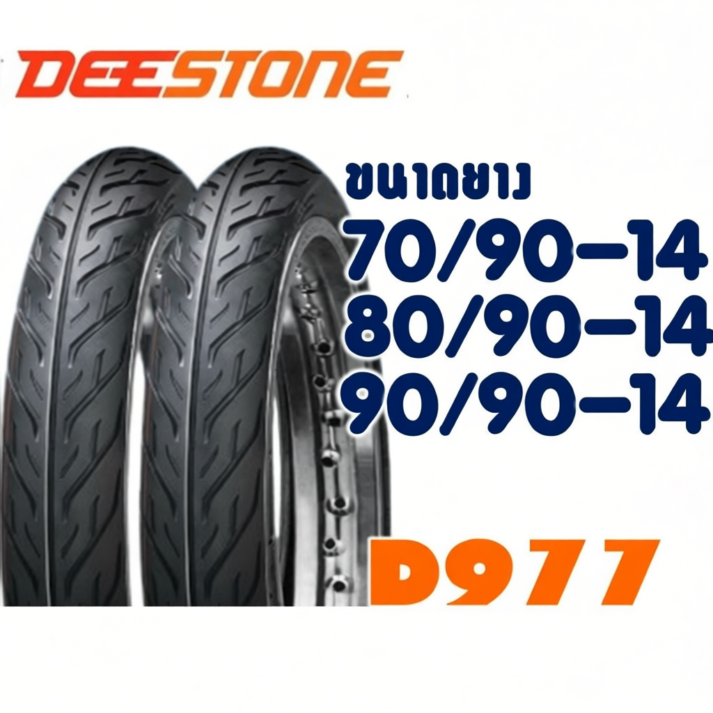 ยางนอก ยางใน DEESTONE ขอบ 14 ขนาดยาง 70/90-14 , 80/90-14 , 90/90-14