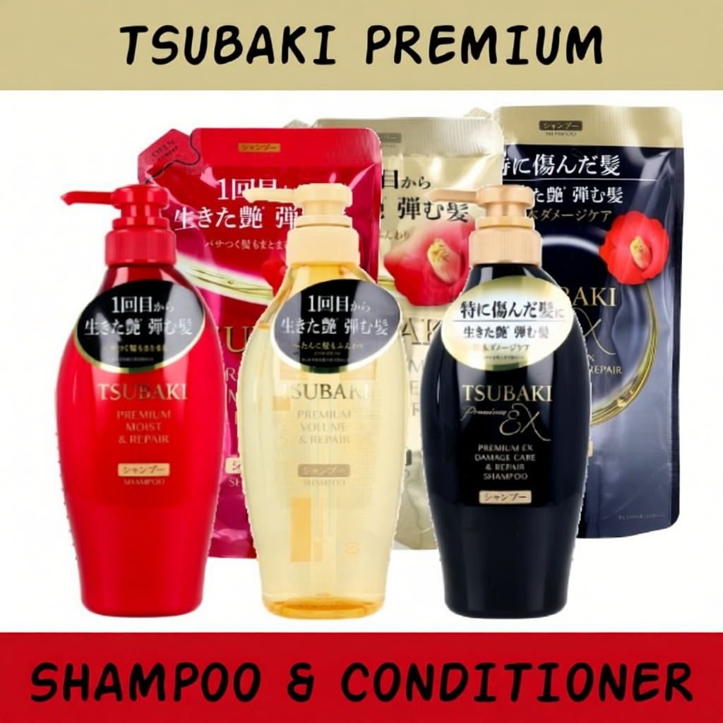 TSUBAKI PREMIUM Repair Shampoo & Conditioner
