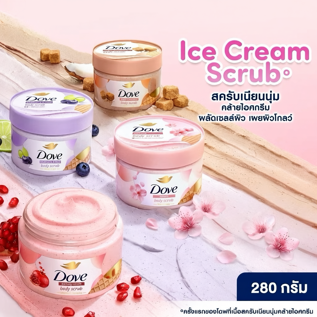 Dove Body Scrub ขนาด 280g