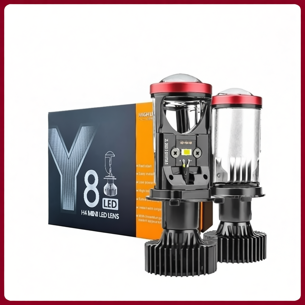 (1 คู่) หลอดไฟรถยนต์ Y8 H4 LED