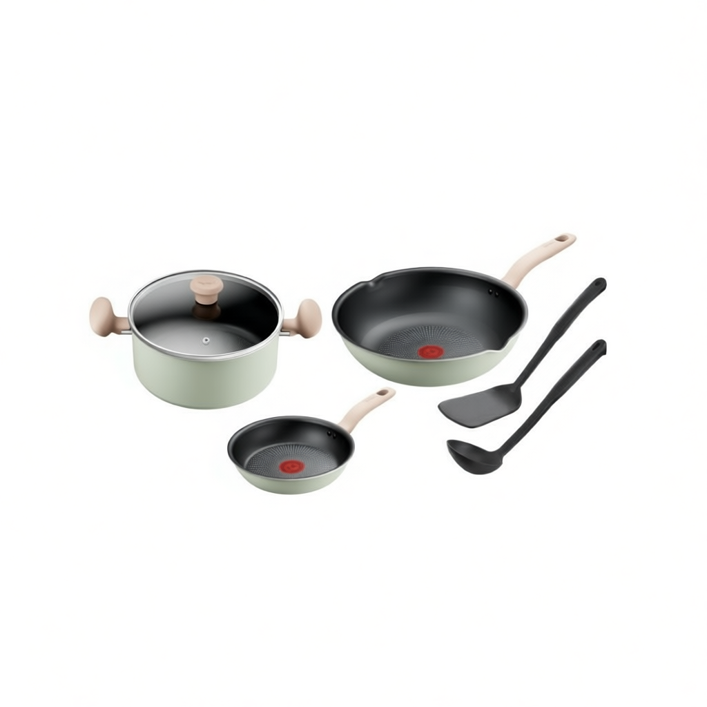 TEFAL ชุดเครื่องครัว So Matcha รุ่น G179S695 6 ชิ้น สีเขียวอ่อน