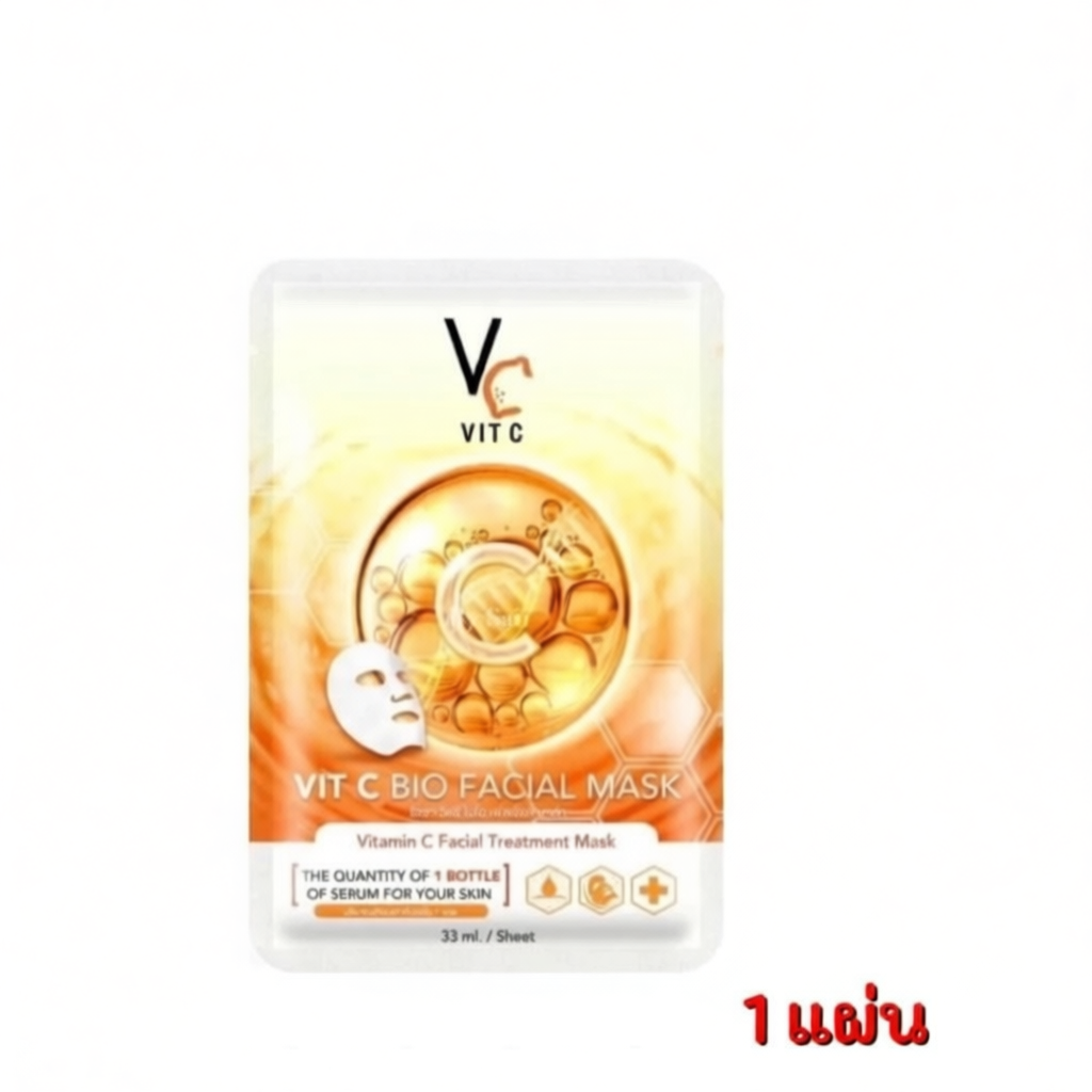 RATCHA Vit C Bio Facial Mask  (1แผ่น)