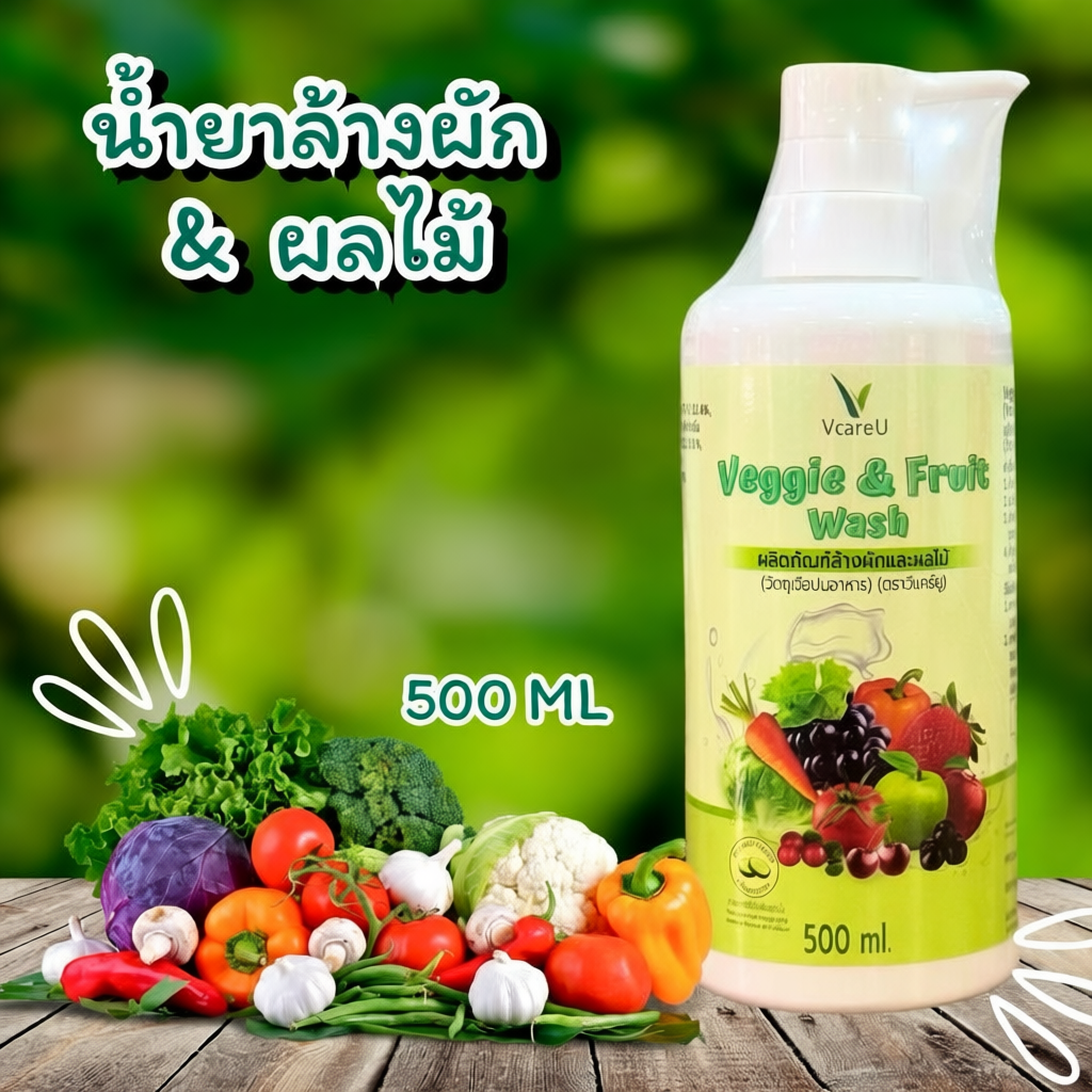น้ำยาล้างผักผลไม้ - V CARE U