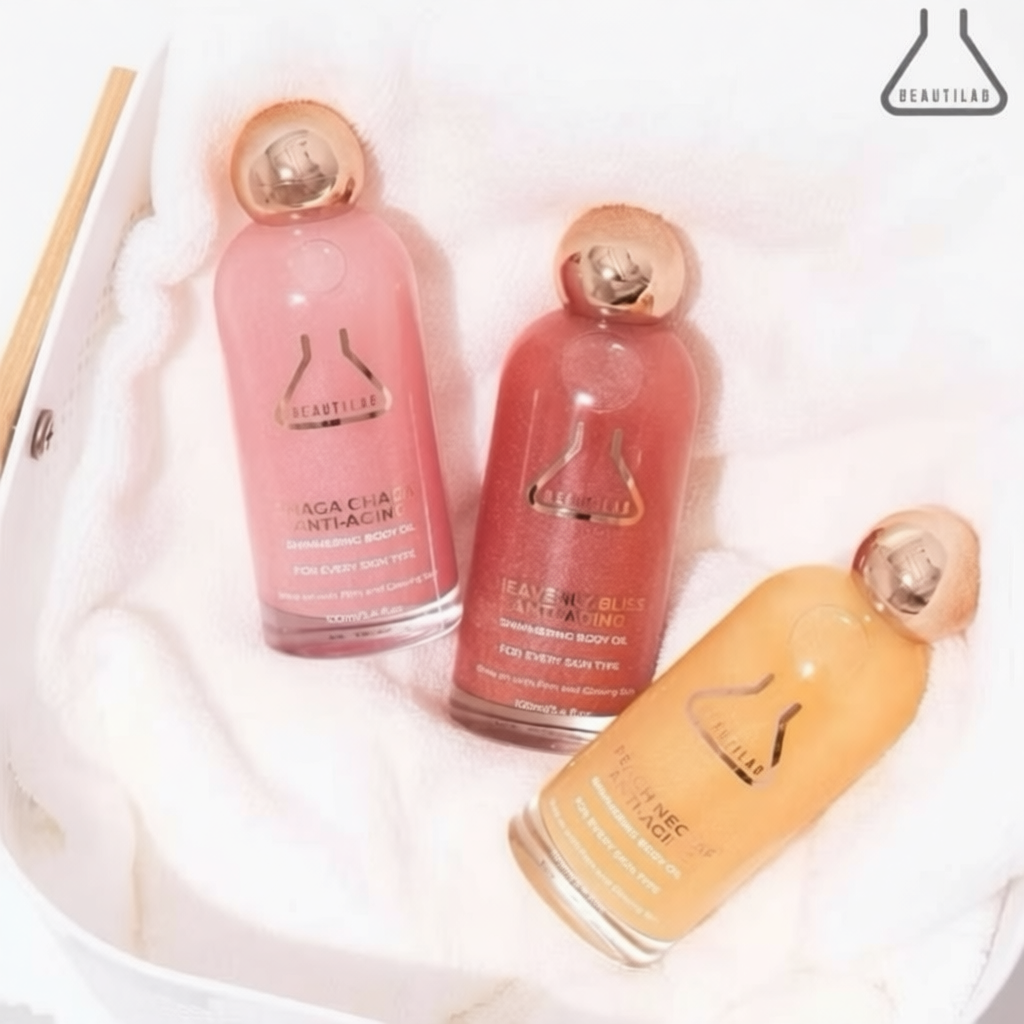 BEAUTILAB Anti-Aging Shimmering Body Oil บอดี้ออยล์บำรุงผิวโกลว์สวย