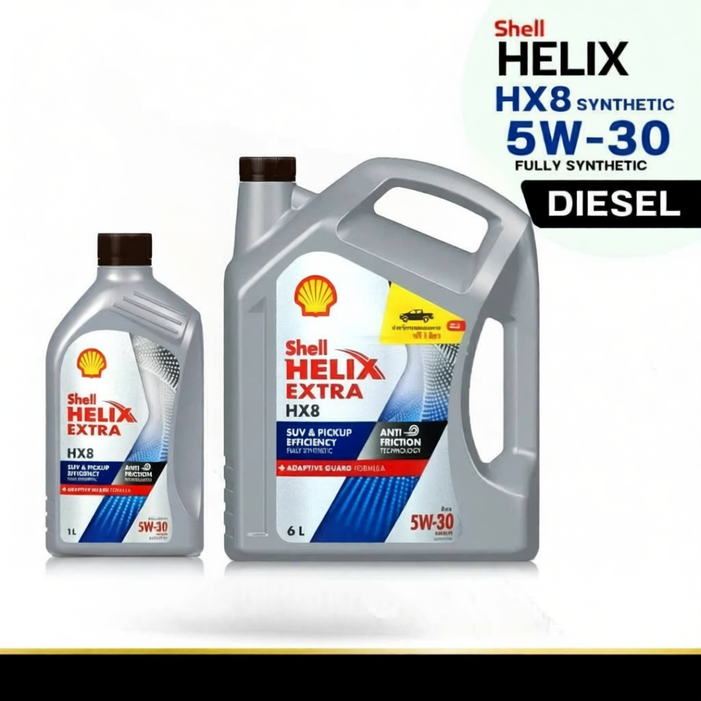 Shell น้ำมันเครื่องดีเซล สังเคราะห์ HX8 SAE 5w-30