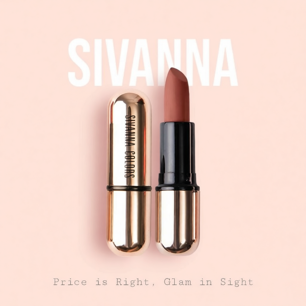 Sivanna รุ่นปลอกทอง Matte stay lipstick kiss me HF688