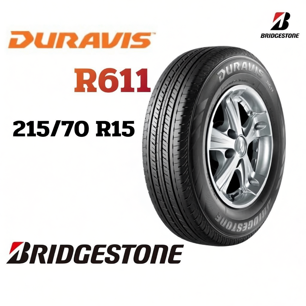 ยางรถ ขนาด 215/70R15 Bridgestone Duravis R611