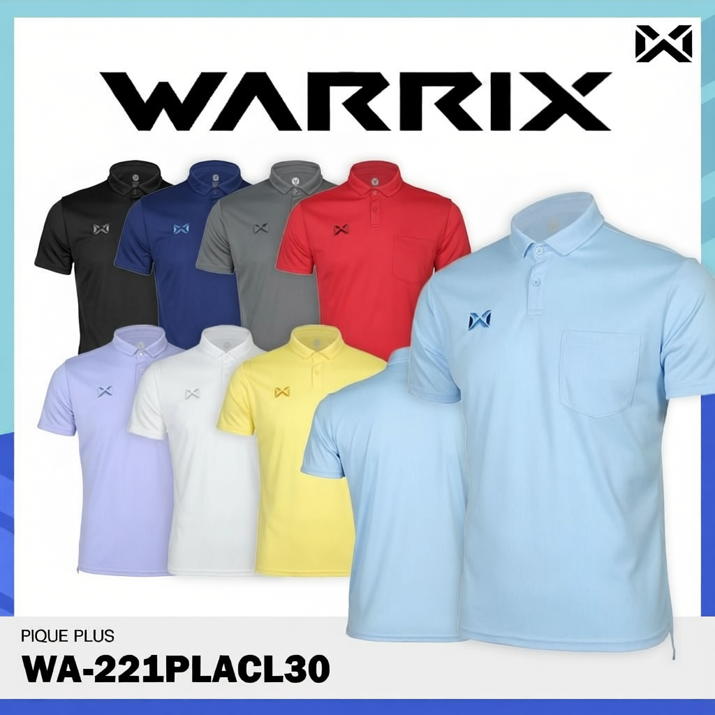 เสื้อโปโลวอริกซ์ รุ่น PIQUE PLUS แขนสั้น  รหัส WA-221PLACL30 แท้100%