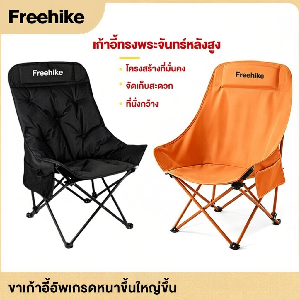 Freehike เก้าอี้สนามพับได้  รับน้ำหนักได้300kg