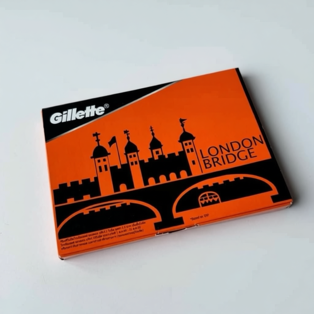 Gillette London Bridge 1 กล่อง 100 ใบ