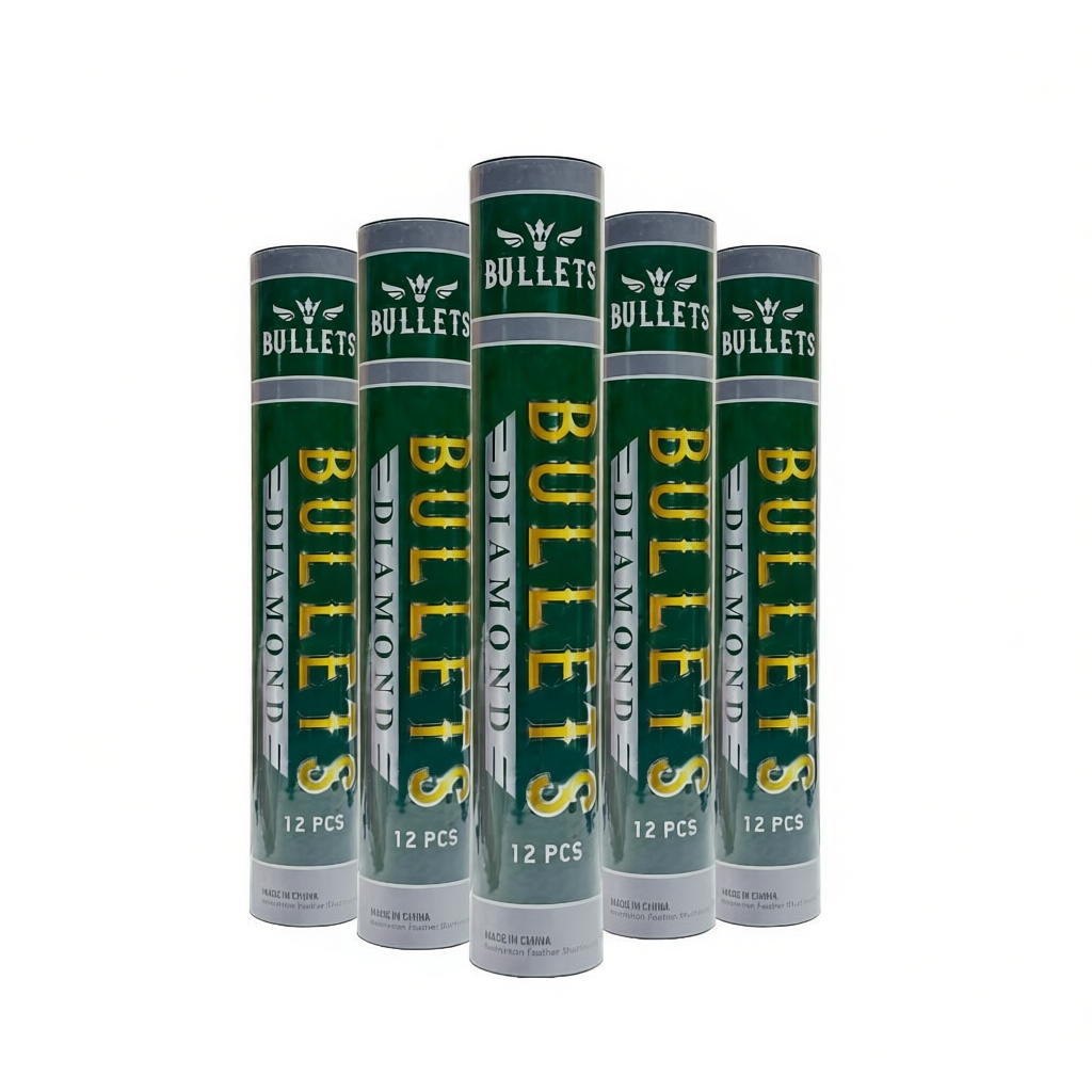 ลูกแบดมินตัน ลูกขนไก่ BULLETS DIAMOND SPEED 75 / 76