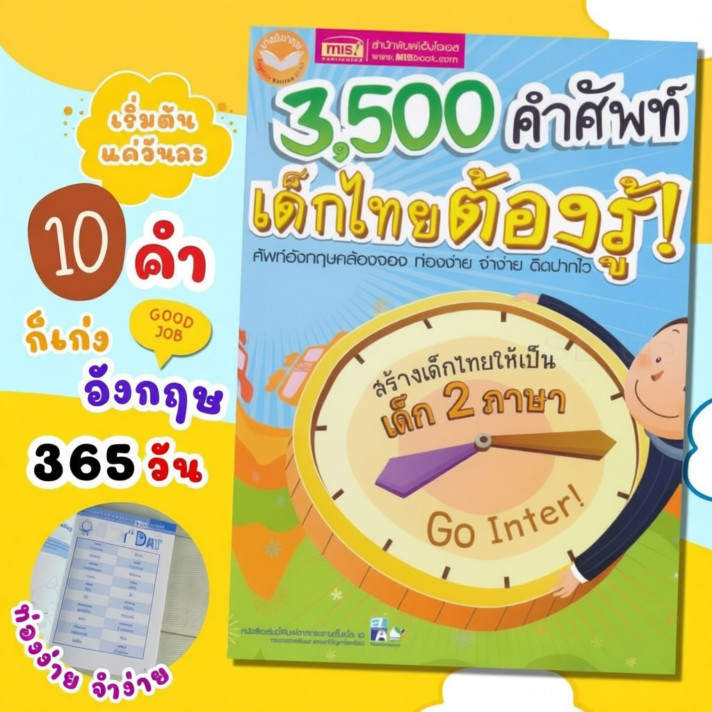 หนังสือคำศัพท์ภาษาอังกฤษ 3500 ท่องจำง่าย เหมาะสำหรับเรียนรู้ทุกวัน