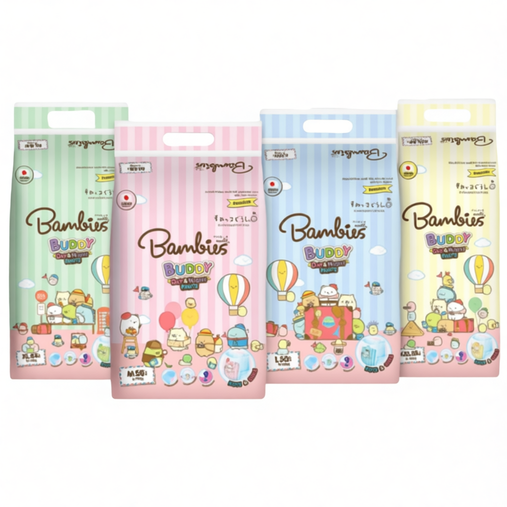 โฉมใหม่!! Bambies Buddy Day&Night Pants ผ้าอ้อม แพมเพิส แบมบี้ส์ บัดดี้
