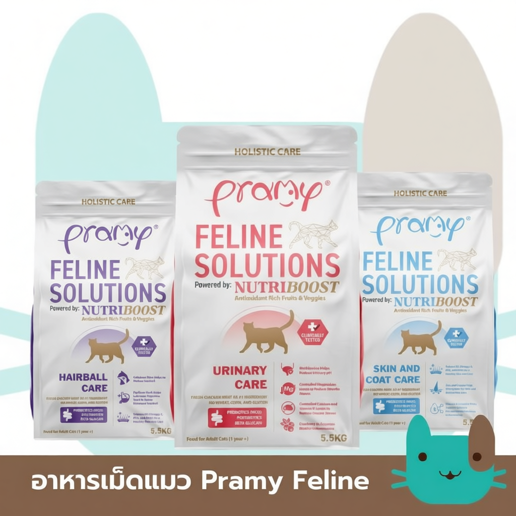Pramy Feline (5.5Kg)  Solutions  อาหารแมวสูตรเฉพาะทาง FS