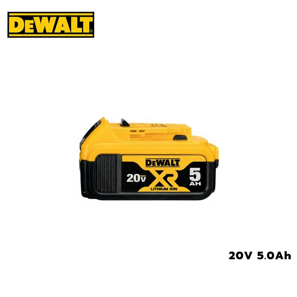 DEWALT แบตเตอรี่ 20V 5.0Ah รุ่น DCB184 / DCB184-0 ไม่มีกล่องกระดาษ รับประกันศูนย์ 1 ปี