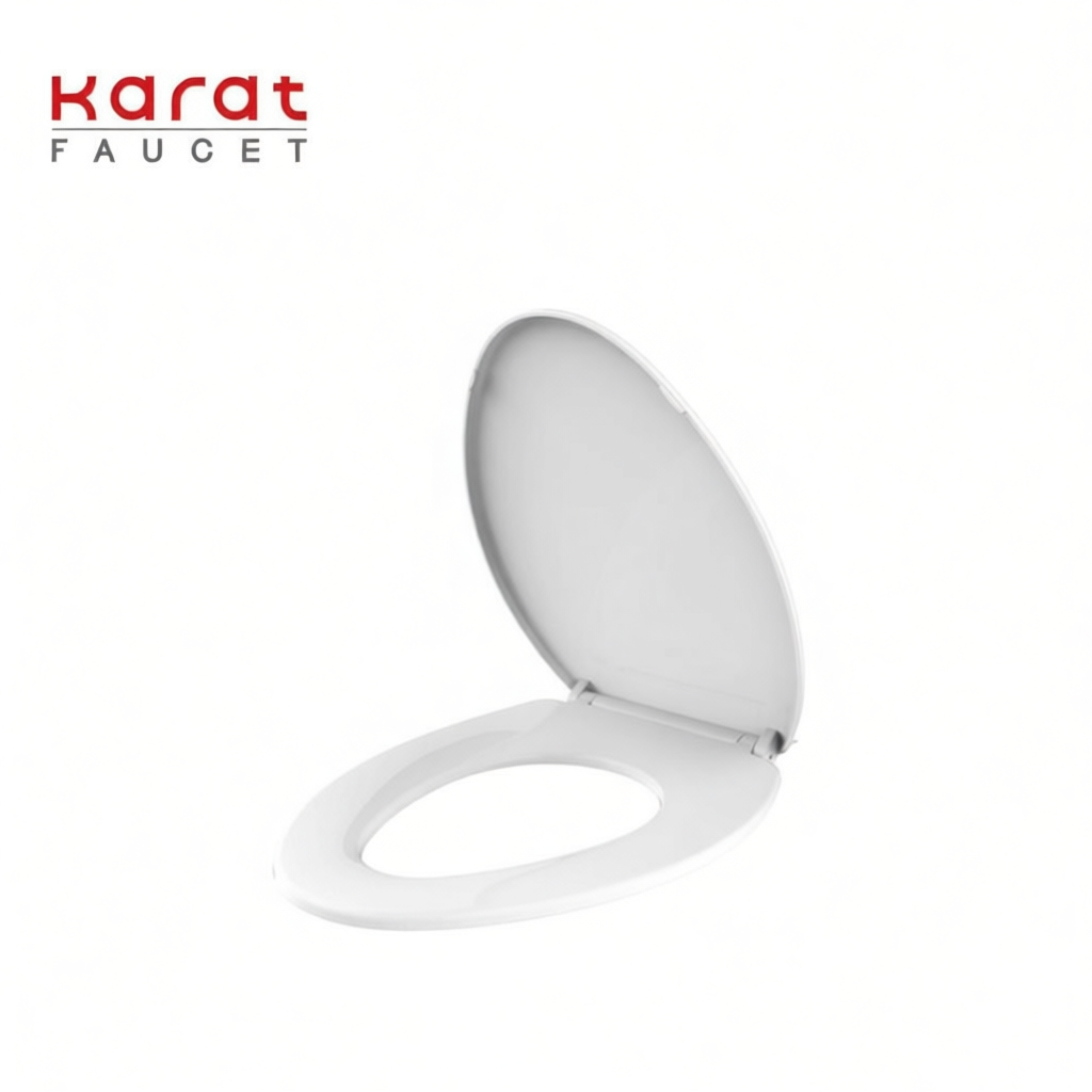 ฝารองนั่งชักโครก Karat Faucet รุ่น ECP-01-301-11 สีขาว ระบบเปิด-ปิดนุ่มนวล