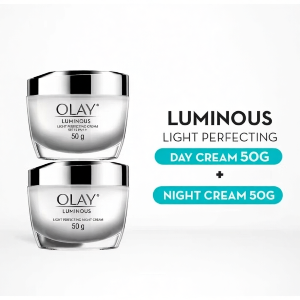 Olay Luminous Light Perfecting Day Cream 50g + Night Cream 50g