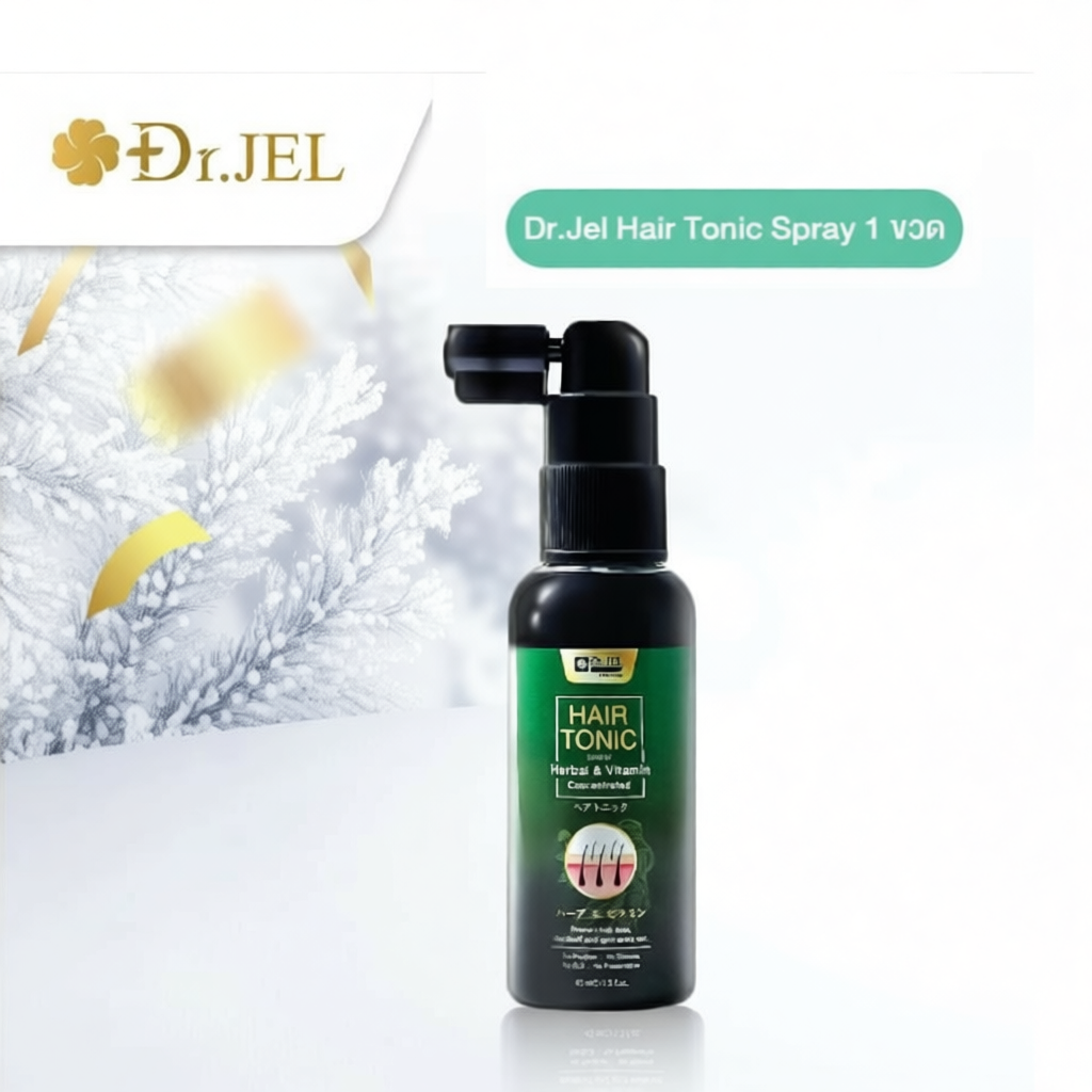 Dr.Jel Dr.H Hair Tonic spary สเปรย์ปลูกผม แก้ปัญหาผม หนวด เครา