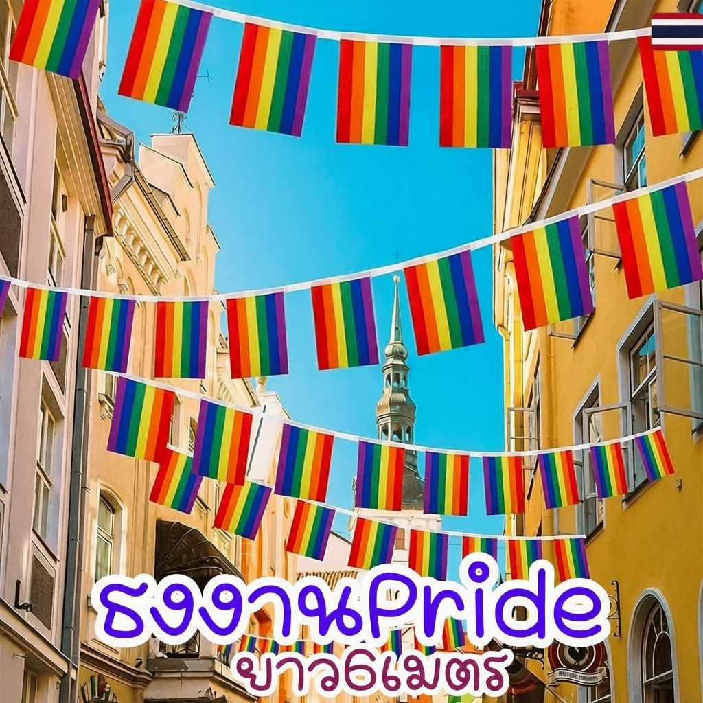 ธงสีรุ้ง Pride Month หลากหลายแบบ