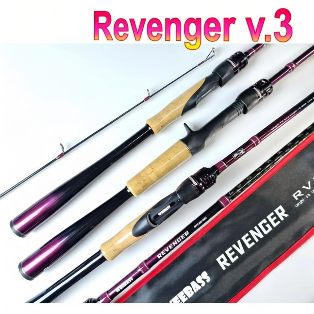 คันเบ็ด Weebass Revenger V.3 ด้ามจับคาร์บอน แข็งแรงทนทาน