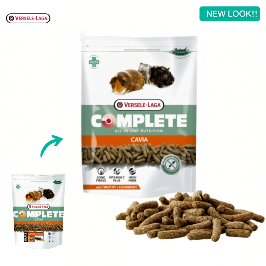 อาหารหนูแกสบี้ Cavia Complete ด้วยเอลเดอร์เบอร์รี่และทิมโมธี (500g , 1.75kg)