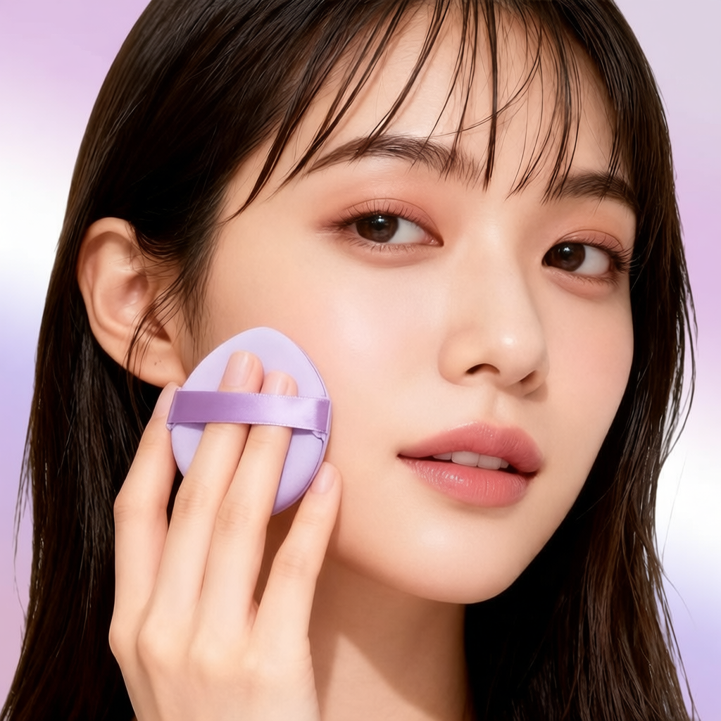 KiiKii Beauty ฟองน้ำรองพื้น 3 ชิ้น สีม่วง