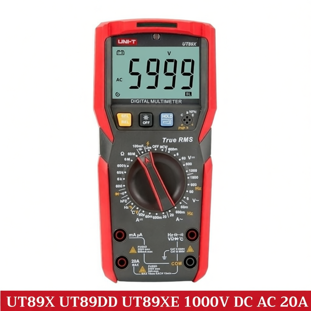 มัลติมิเตอร์ดิจิทัล UT89X/UT89XD วัดแรงดันไฟฟ้าสูงสุด 1000V ใช้งานง่ายในทุกสภาพแวดล้อม