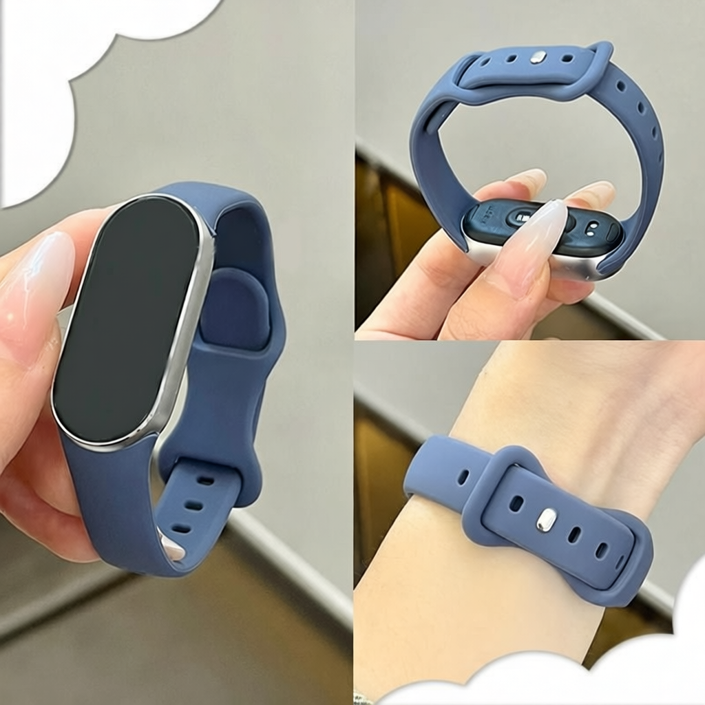 สายรัดซิลิโคนอ่อนสำหรับ for Smartwatch Xiaomi Mi