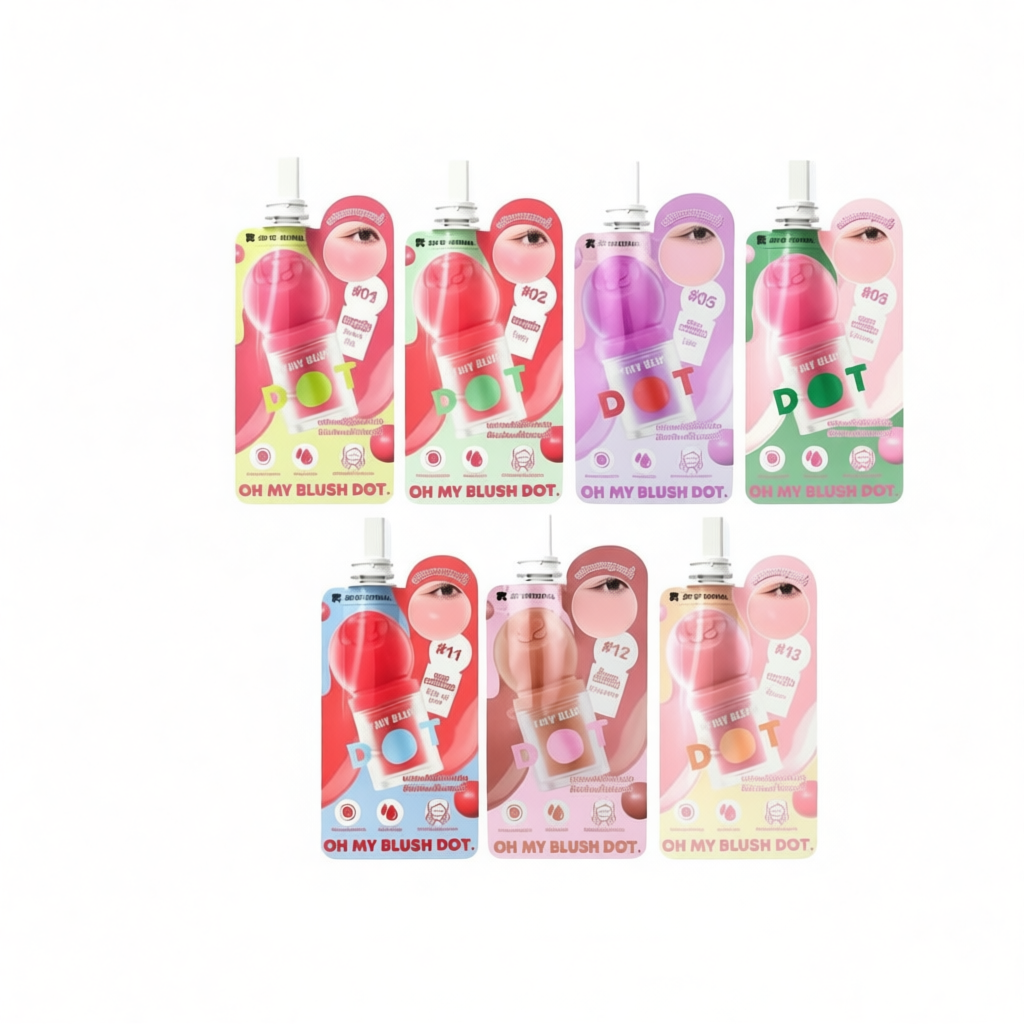 2P ORIGINAL OH MY BLUSH DOT 1.5 gบลัชออนหัวโต แบบซอง