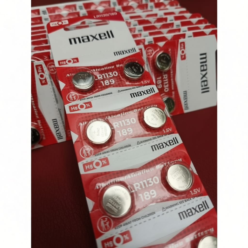 ถ่านกระดุม Maxell LR1130 1.5V สำหรับอุปกรณ์อิเล็กทรอนิกส์