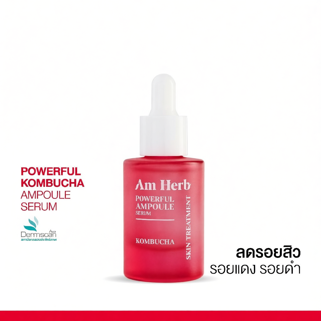 AM HERB POWERFUL KOMBUCHA+ AMPOULE SERUM