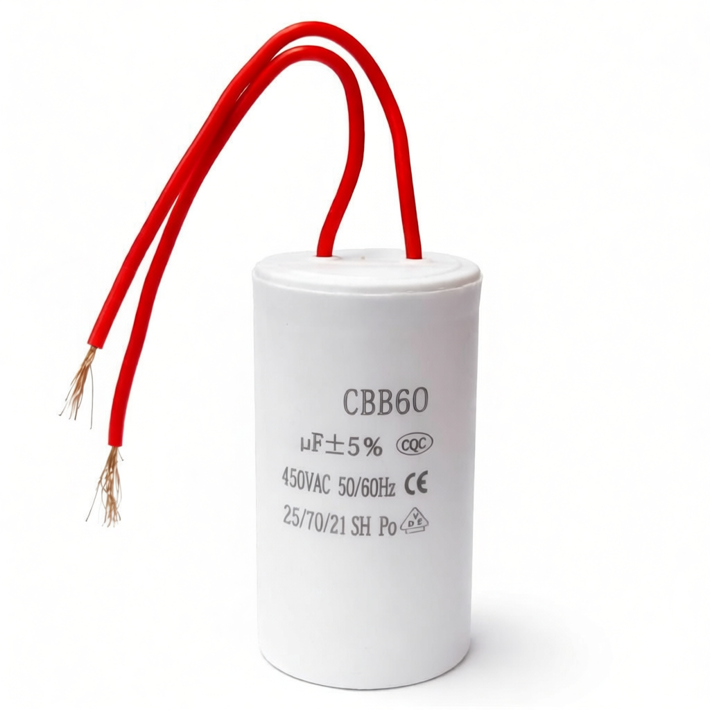 คาปาซิเตอร์ CBB60 สำหรับเครื่องซักผ้าและมอเตอร์