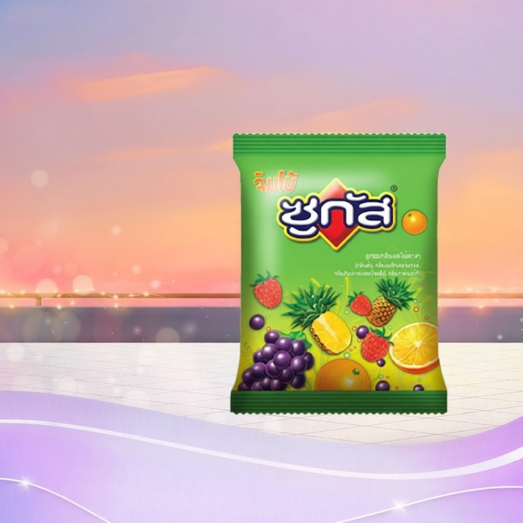Sugus Jumbo ลูกอมรสผลไม้รวม 45 กรัม