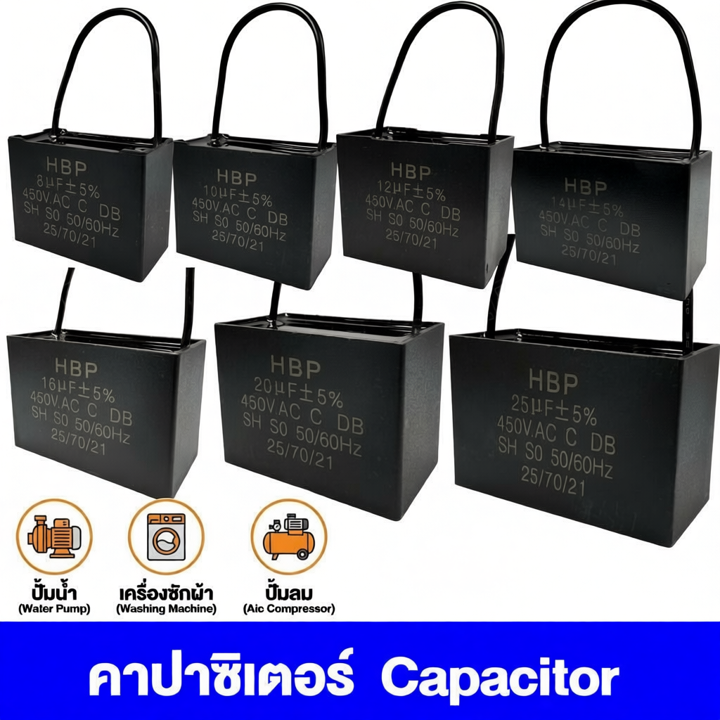 CBB61Capacitor สำหรับพัดลม 450V