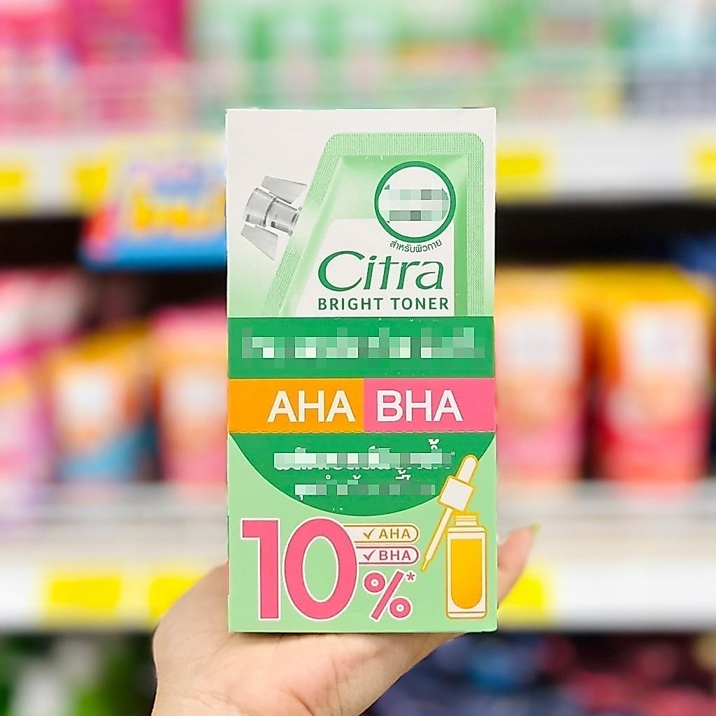 Citra BRIGHT TONER ปริมาณ 30ml / 1 ซอง สำหรับผิวกาย