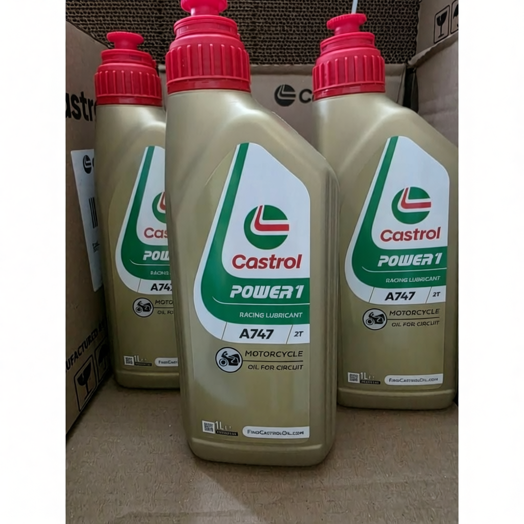 Castrol A747 หัวเชื้อ2Tเกรดแข่งสังเคราะห์100%1ลิตร